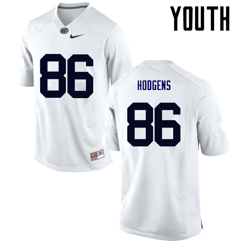 Youth Penn State Nittany Lions #86 Cody Hodgens College Football Jerseys-White - Click Image to Close